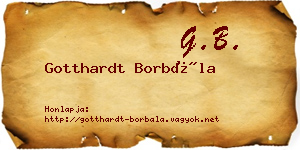 Gotthardt Borbála névjegykártya
