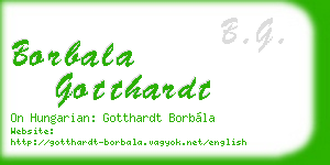 borbala gotthardt business card
