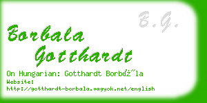 borbala gotthardt business card